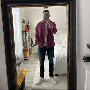 SCOTCH & SODA Corduroy Army Jacket In Dahlia